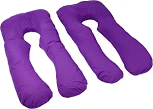 Stylie U Shape Comfortable Pregnancy & Maternity Pillow, Purple 2 Pieces