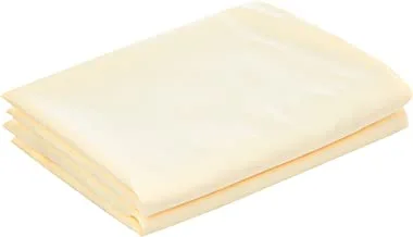Morano Standard Pillow Cover 2Pc Set- 180Tc 100% Cotton Dyed Percale, 50 X75Cm, Cream