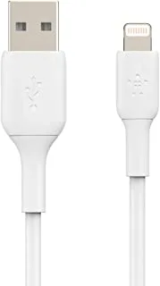 Belkin Lightning Cable (Boost Charge Lightning to USB Cable for iPhone, iPad, AirPods) MFi-Certified iPhone Charging Cable (White, 2m)