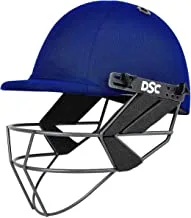 DSC FORT44 Cricket Helmet for Men & Boys (Adjustable Steel Grill | Back Support Strap |Color: Navy | Light Weight | Size :Medium