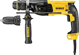 Dewalt 26Mm, 800W,Sds Plus Hammer 0-1500Rpm, Vsr, With Qcc, Yellow/Black, D25134K-B5, 3 Year Warranty