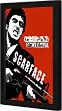 LOWHA Scarface Wall art wooden frame Black color 23x33cm By LOWHA