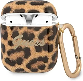 Guess TPU Leopard Case for Airpods 1/2 - Gold