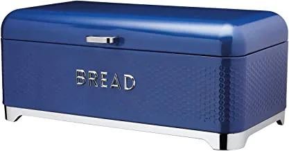 Lovello Midnight Navy Bread Bin, 42X22X18Cm, Gift Tagged