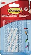 Command Utility Medium Hooks White color, 2 hooks + 4 strips/pack | Holds 1.36 kg each hook| Organize | Decoration | No Tools | Holds Strongly | Damage-Free Hanging