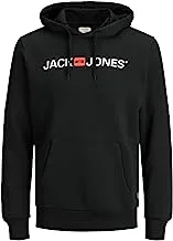 Jack & Jones Men's JJECORP OLD LOGO SWEAT HOOD NOOS Hoodie Sweatshirt