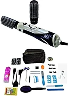 Max Elegance Set Of Beauty Bag Tools With Hair Styler, Hair Care, Skin Care And Nail Care, 27 Pieces - Pack Of 1