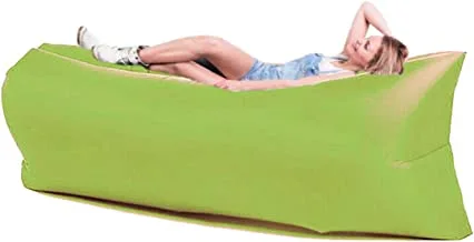 Qariet Alnwader Foldable Lay Sofa With Hand Bag, Al074, Green