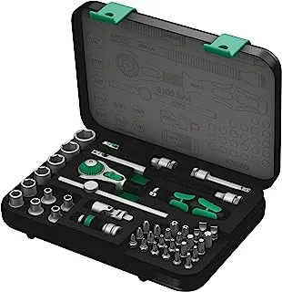 Wera 8100 Sa 4 Zyklop Ratchet Set With 1/4 Inches Drive, 41-Piece Set