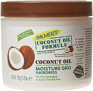 Palmers Formula Moisture Gro Hairdress Coconut Oil White, 150 G Pack Of 1