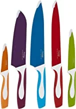 Prestige Alloy Steel Serrated,Plain 5 Piece Knife Set- Ultra Sharp Blade|Multifunctional|Dishwasher Safe- Multi Color