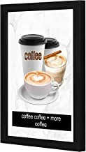 LOWHA coffee more coffee Wall art wooden frame Black color 23x33cm By LOWHA
