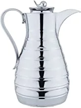 Al Saif Sarean Coffee And Tea Vacuum Flask Size: 1 Liter, Color: Chrome