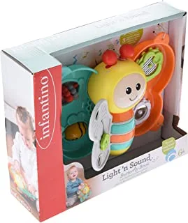 Infantino - Light'N Sound Butterfly Book |Baby Activity , Learning & Developing Toys|