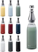 Aladdin Fresco Thermavac Stainless Steel Water Bottle 0.6L Sage Green – Leakproof | Keeps Cold For + 10 Hours | Bpa-Free | Dishwasher Safe | ReUSable Water Bottle With Durable Finish