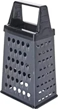 Prestige Stainless Steel Mini Box Grater | Sturdy and durable | Soft grip handle | Dishwasher Safe-Black