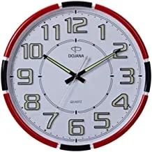 Dojana Wall Clock, Dw269-Red Black-White
