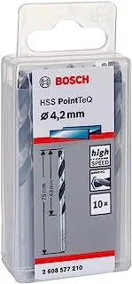 BOSCH - HSS Pointeq twist drill bit, 4.2 mm, 10 pieces, used for metal, drill/driver accessories