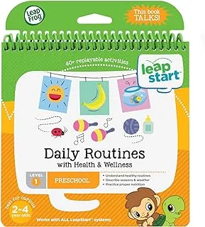 Leap frog LeapStart Preschool Activity Book: Daily Routines and Health and Wellness, Multi-Colour