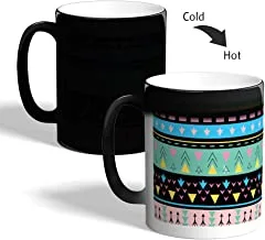 Printed Magic Coffee Mug, Black, Decorative drawings