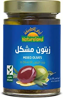 Natureland Mixed Olives In Olive Oil, 280 G