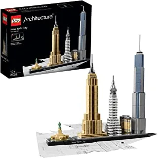 LEGO® Architecture New York City 21028, Build It Yourself New York Skyline Building Set Model Kit For Adults And Kids (598 Pieces)