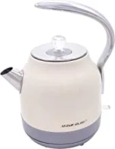 ALSAIF 1.5Liter 2200W Electric Cordless Kettle Stainless Steel Body, Pearly E95031/1 2 Years warranty