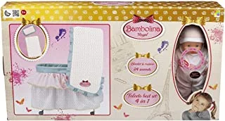 Bambolina Doll with Bed Set on Wheels 4in1 - For Ages 3+ Years Old