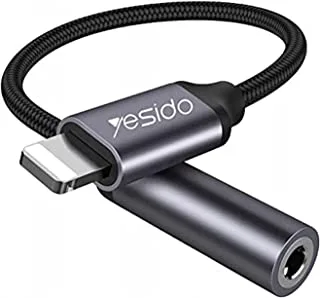Yesido Audio Cable Lightning إلى 3.5 مللي متر محول سماعة الرأس
