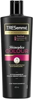 TRESEMMÉ Shineplex Colour Shampoo for vibrant hair, with Camellia Oil, Professional, Sulphate-free, 400ml