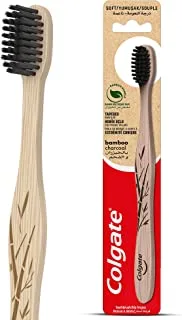 Colgate Bamboo Charcoal Black Soft Toothbrush - 1Pk