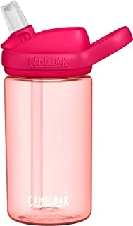 زجاجة ماء مع مصاصة خالية من مادة BPA للأطفال من CamelBak Eddy + ، 14 أونصة ، جريب فروت (2282601040)
