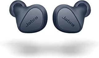 Jabra Elite 3 In Ear Wireless Bluetooth Earbuds-Noise isolating True Wireless buds with 4 built-in Microphones for Clear Calls, Customizable Sound, Mono Mode and Alexa Built-in (Android Only) - Navy