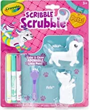 Crayola Scribble Scrubbie Pets، Dog & Cat ، قطعة واحدة