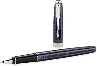 Parker Sonnet Premium Laque Black & Grey With Chrome Trim| Rollerball Pen|Fine Black Refill| Gift Box| 5459