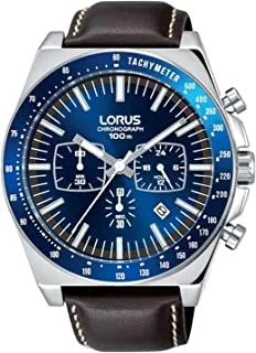 Lorus Sports Mens Analog Quartz Watch With Leather Bracelet Rt357Gx9