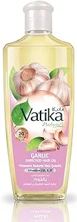 Vatika Naturals Garlic Enriched Hair Oil 200ml | Vitamins A, E, & F | Promotes Regrowth, Healthier Scalp & Strength