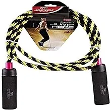 JOEREX Jump Rope, Foam Handle And Nylon Rope By Hirmoz, 274CM, For Training Sports Exercise- Yellow