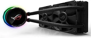 AsUS Rog Ryuo 240 CPU Cooler With Oled Display And Aura Sync - Black