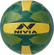 Nivia Throw Ball Rubber Volleyball | Color: Yellow | Size: 5 | Material: Rubber | Ideal for: Training/Match | Numbers of Panel: 18 | Construction Type: Hand Stitched | Core Bladder Butyl | Waterproof
