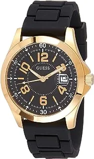GUESS Mens Quartz Watch, Analog Display and Silicone Strap GW0058G1