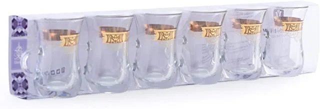 Wisteria Glass Tumbler set Almond Gold /3PCS