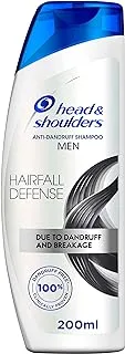Head & Shoulders Men Hairfall Defense Anti-Dandruff Shampoo, 200 ml
