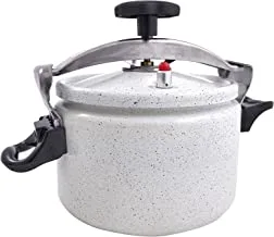Bister Granite Aluminium Pressure Cooker For Fast Cooker (5 Liters) | Pressure Pot | Arabic Cooker | White & Silver