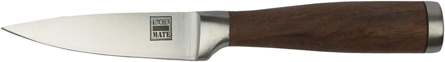 Kitchen Mate Knife Stainless Steel 3.5 inch, Brown