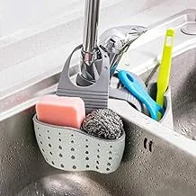 MAZONTWIST AE Sink Storage Basket Soap And Sponge Holder, Sink Caddy, Dish Drying Rack, Drying Rack Holder, Sink Shelf, Green