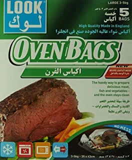 Look, Bag Oven Roasting Large, 5 Count
