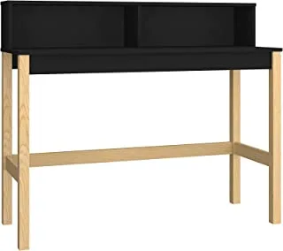 Brv Móveis Compuer Desk With PinUS Structure, Black And Oak, 100.5 cm X 120 cm X 44.5 cm, Bc 80-182