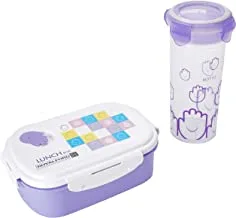 Royalford Lunch Box With Water Bottle, Multiple Color, Rf-4396
