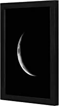 LOWHA Small moon black Wall art wooden frame Black color 23x33cm By LOWHA
